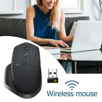 

USB Logitech MX Master Wireless 2S 2.4Hz 1000DPI Ergonomic Computer Mouse 7 Keys Multi-device Mice for Home Office PC/Computer
