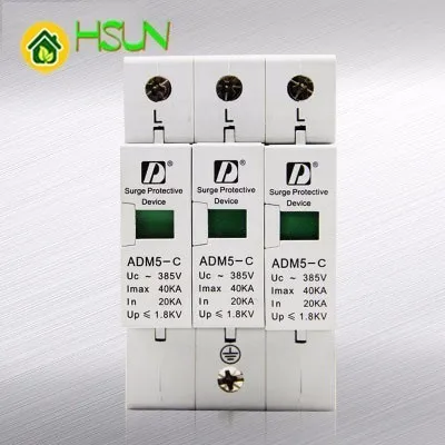 

STYHOMSUN SPD ADM5-40KA-3P Household Lightning Protection Surge Protector Organ Communication Signal Lightning Protection