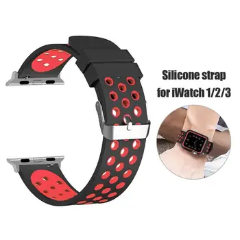 

5 Colour Silicone Watch Band Wrist Strap for iWatch Series 4 44mm Watch Strap for iWatch 220*22*3mm Sports Watch Strap