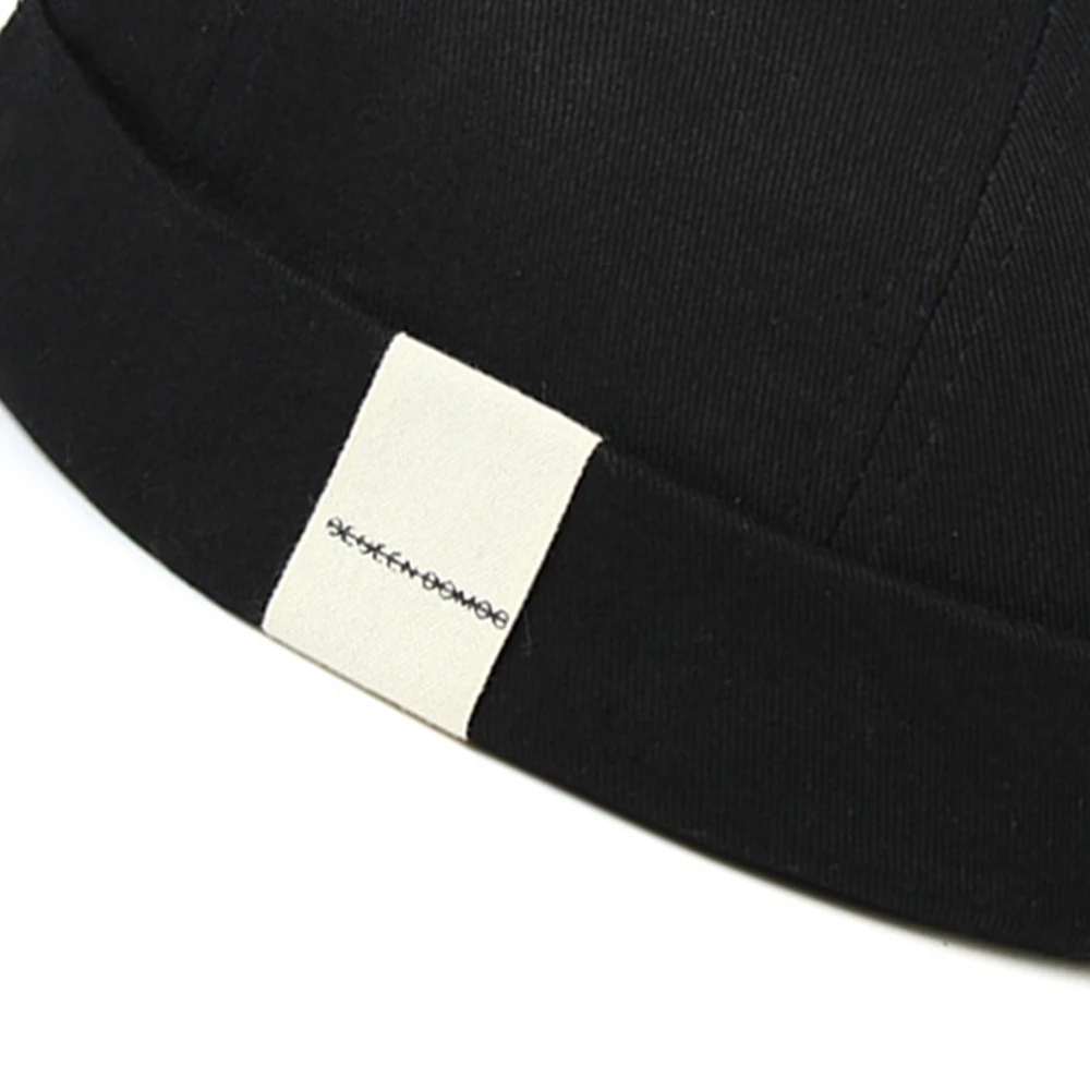 Adjustable French Brimless Hat Mens Vogue Retro Skull cap Docker Sailor Cap Biker Beanie Retro Sun Hats Vintage Unisex Harajuku 4
