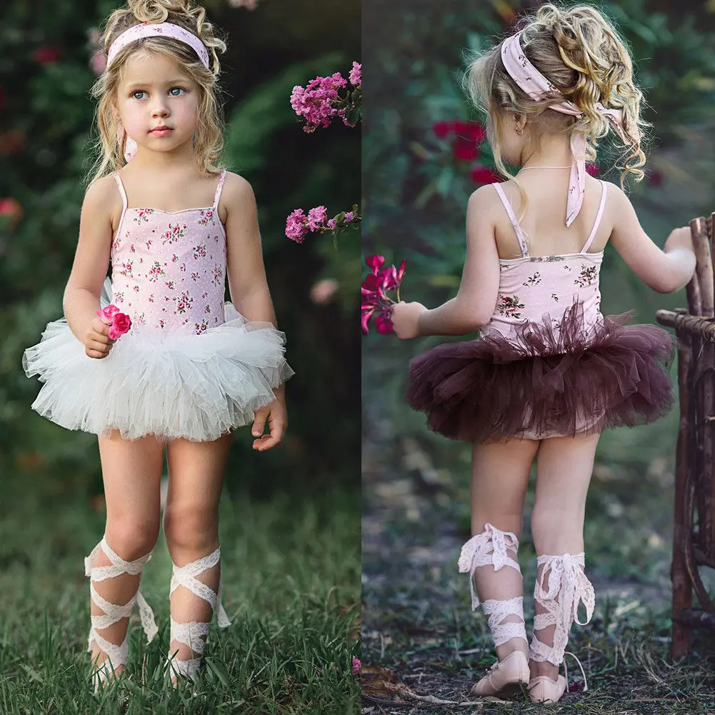 Summer Newborn Baby Girl Flower Romper Toddler Girl Party Gown Jumpsuit