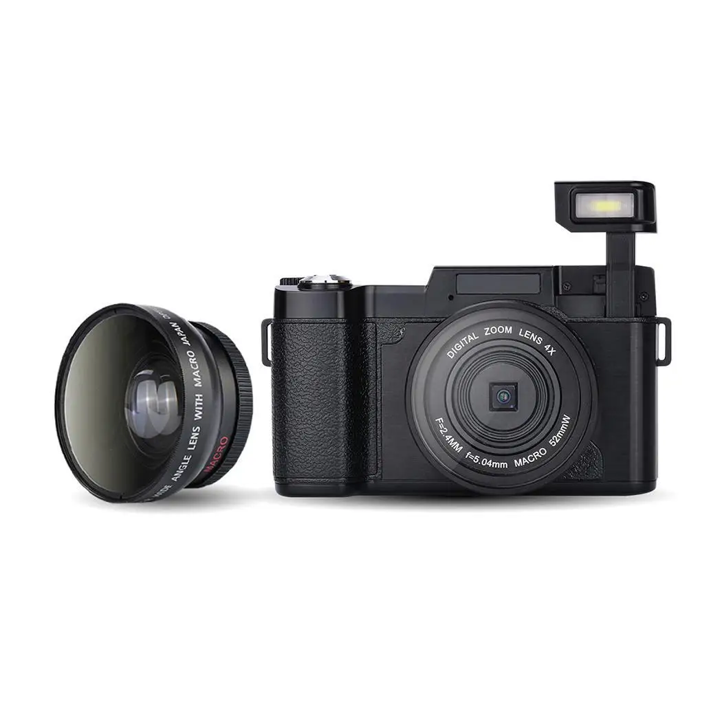 Цифровая многофункциональная камера Flip screen Self timer SLR Auto 100 200 400 набор с объективом