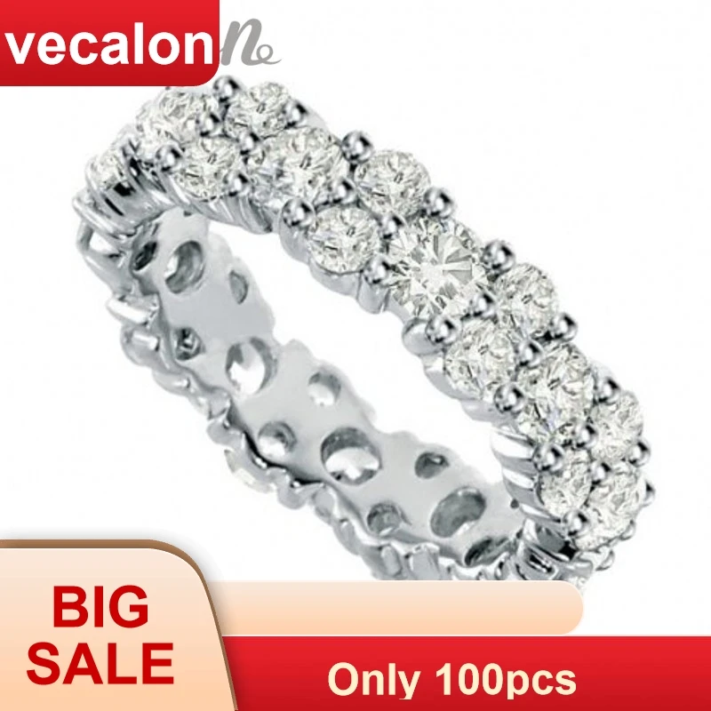 Женское кольцо из серебра 925 пробы с фианитом 5 карат|wedding band ring|band ringjewelry rings |