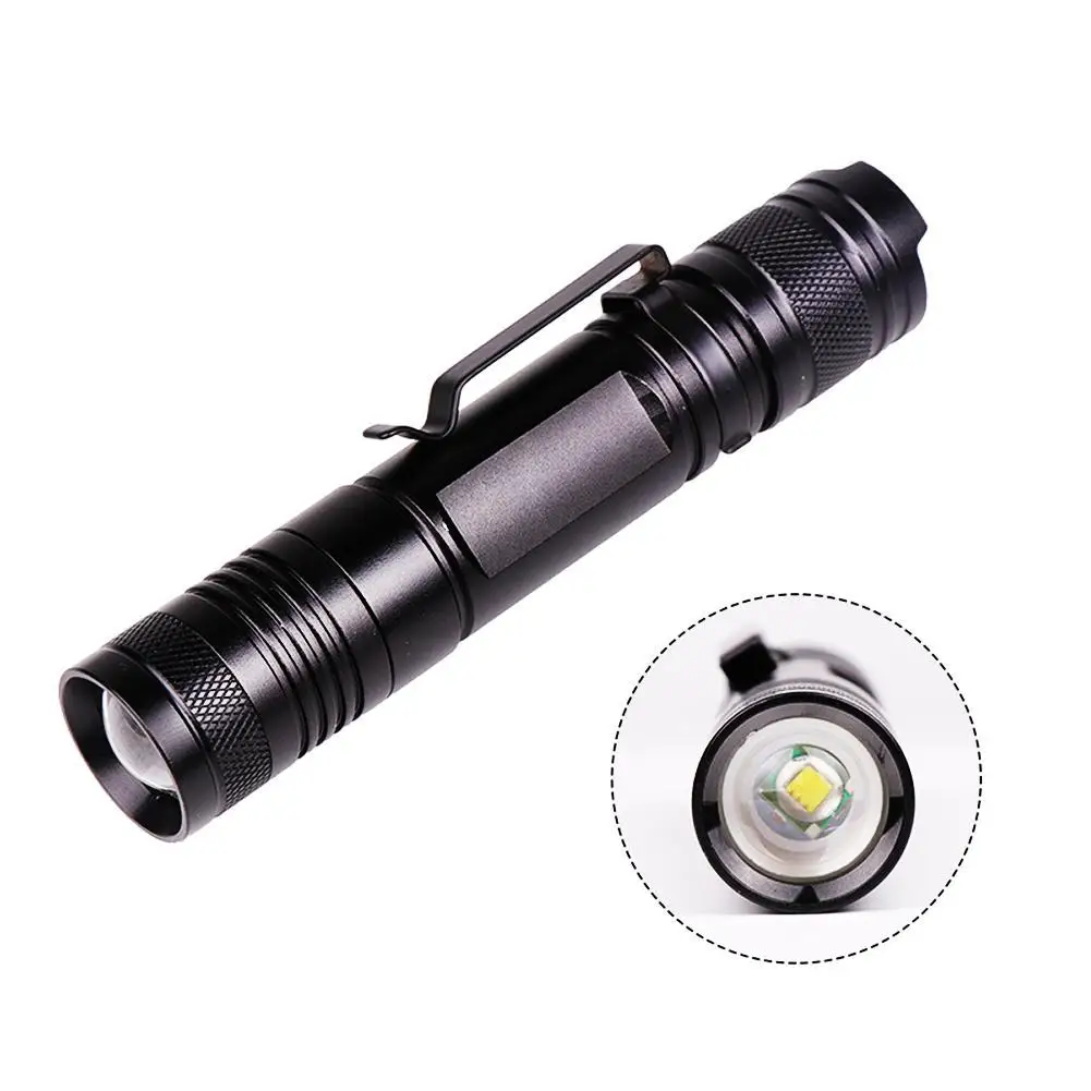 

T6 Tactical Military LED Flashlight Torch Telescopic Torch Zoomable 5 Modes 18650 Battery Telescopic USB Rechargeable Zoom