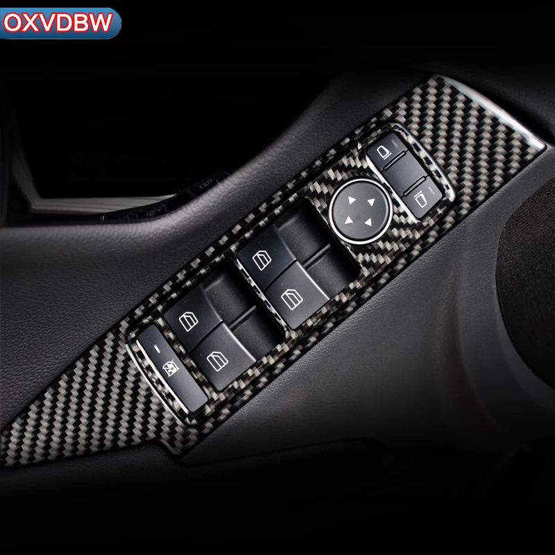 Для mercedes W204 C class LHD RHD автомобильное украшение интерьера из углеродного волокна