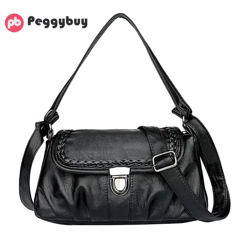 Fashion crossbody bags for women black ladies handbags 2018 Leather women messenger bags clutch ...
