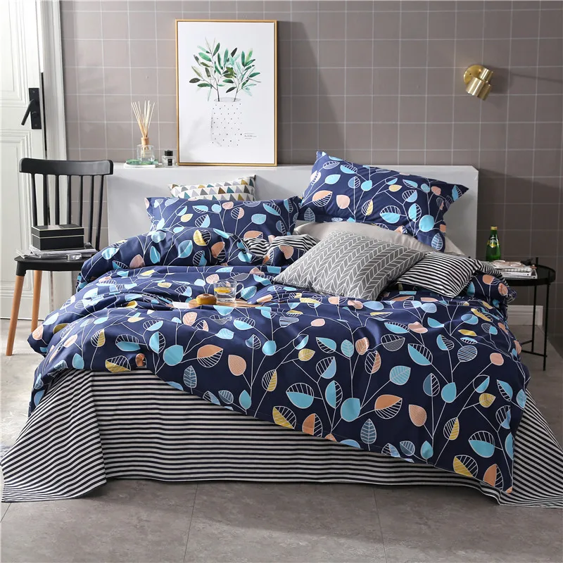 

1 PCS Duvet cover printing single double size quilt cover Skin Care Cotton Bedclothes 160x210cm/180x220cm/200x230cm Size