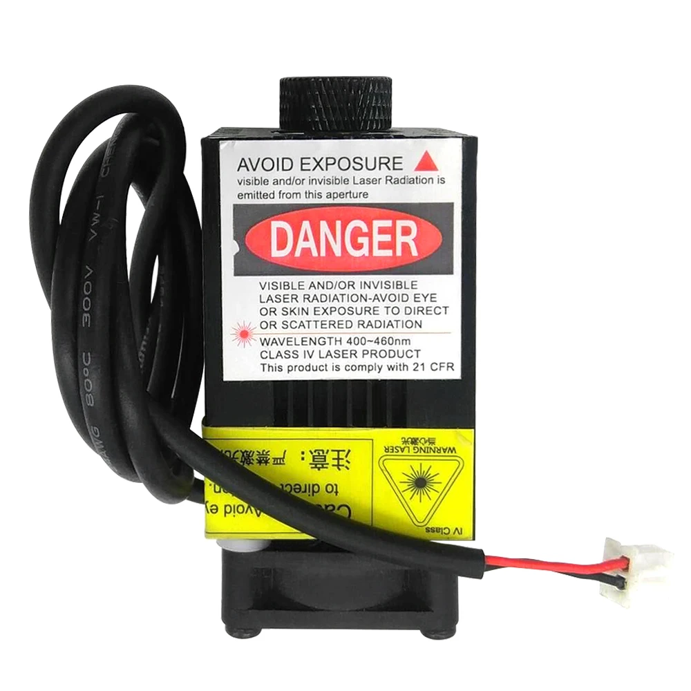 

5500mW 450nm Blue-violet Light Laser Head for DIY Carving Engraving Machine Engraver Accessory