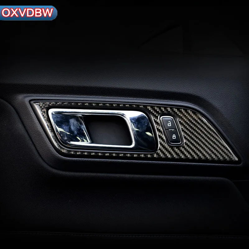 Дверные ручки из углеродного волокна для Ford Mustang декоративная накладка на