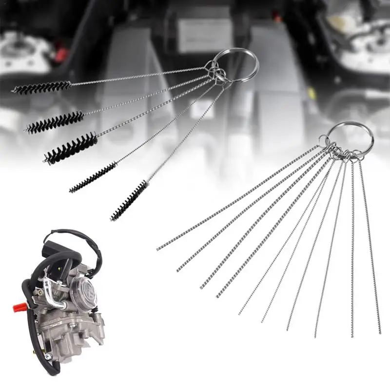 

Motorcycle Carburetor Carbon Dirt Jet Remove Tool Kits Cleaning Brush Needle Set