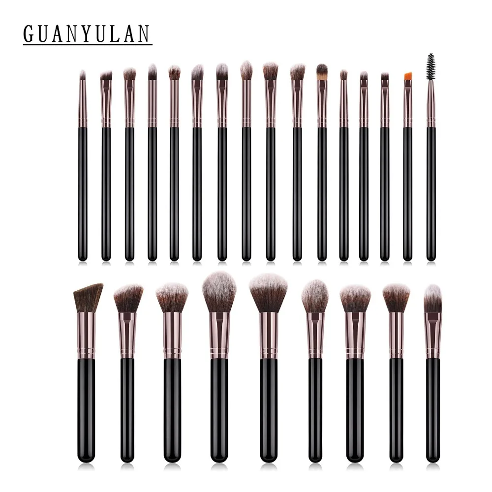 

GUANYULAN 25Pcs Professional Cosmetic Makeup Brushes Set Blush Powder Foundation Eyeshadow Eyeliner Cosmetic Brushes
