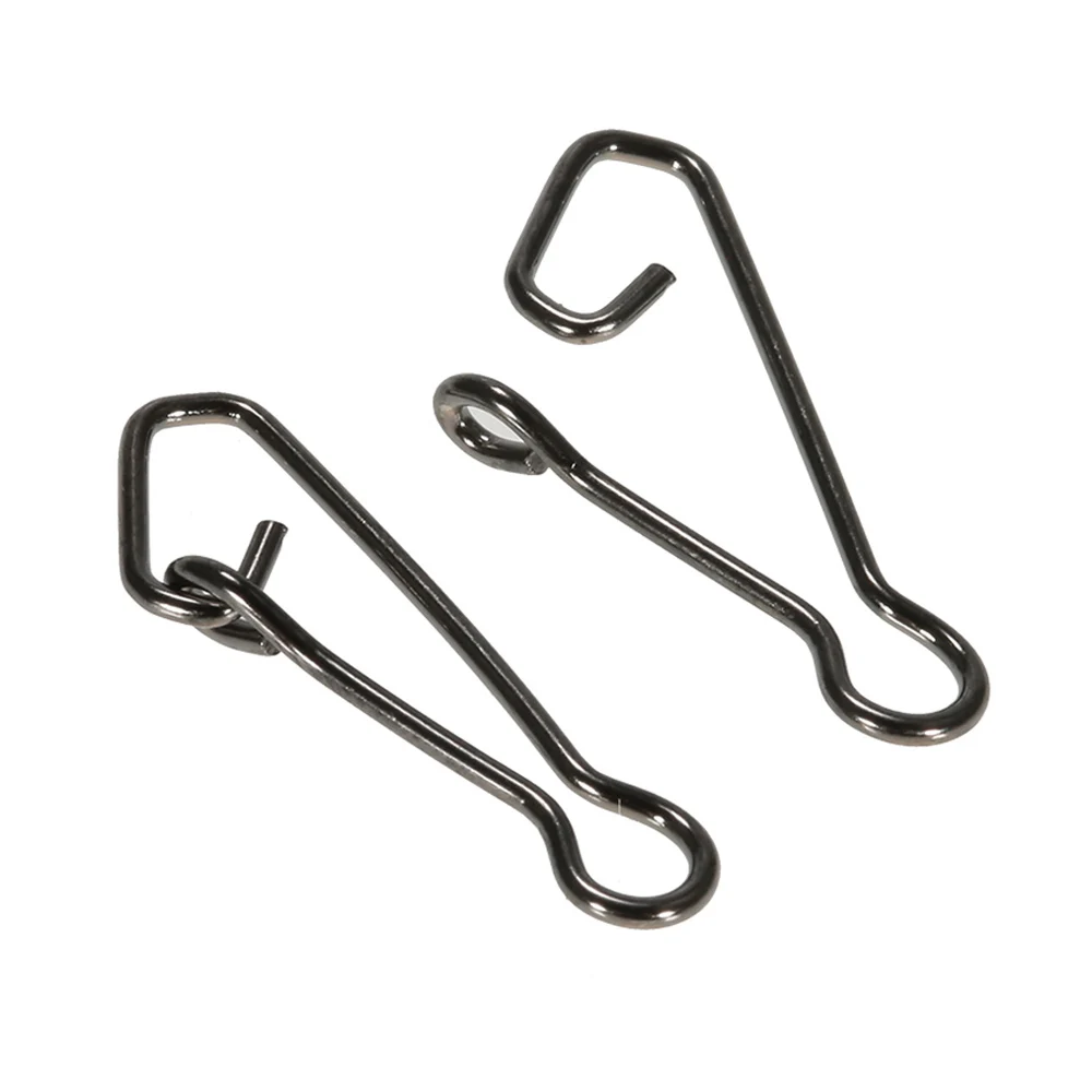 

100pcs/lot Fishing Snap Steel Fish Hooked Snap Link Fishing Swivels Snap Fishhook Carp Fish Tackle