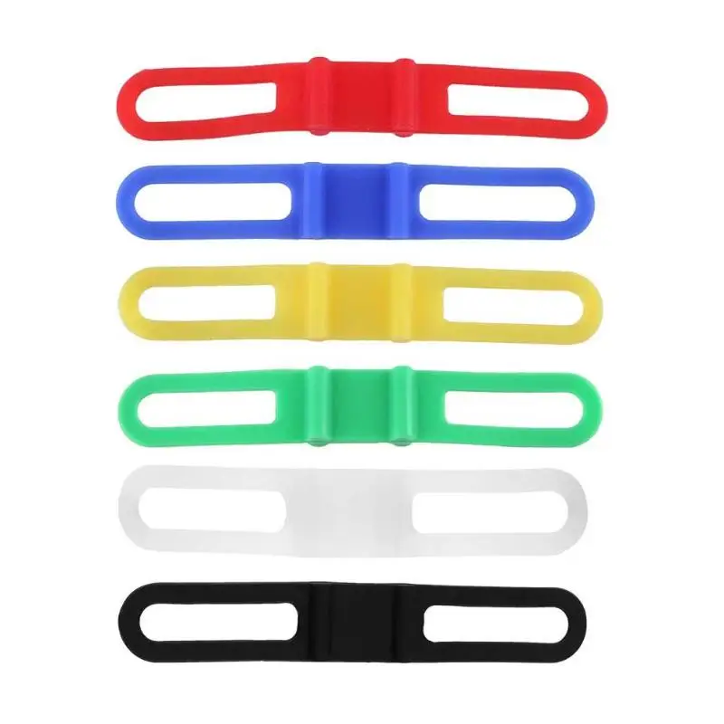 

MTB Mountain High Elastic Silicone Road Bike Silicon Strap Torch Phone Flashlight Bands Elastic Bandage Light Mount Holder