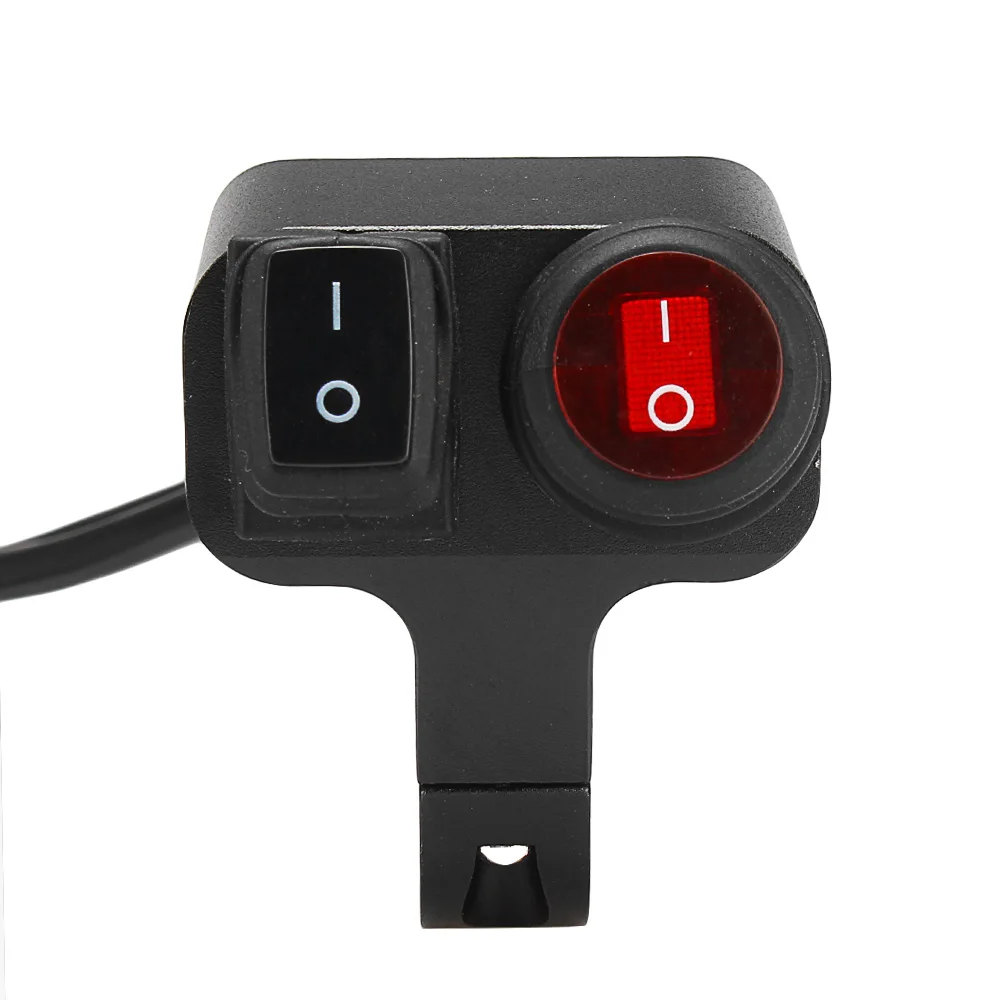 

1 inch 25mm 12V Motorcycle Dual Switch ATV Handlebar Light On Off CNC Aluminum Alloy