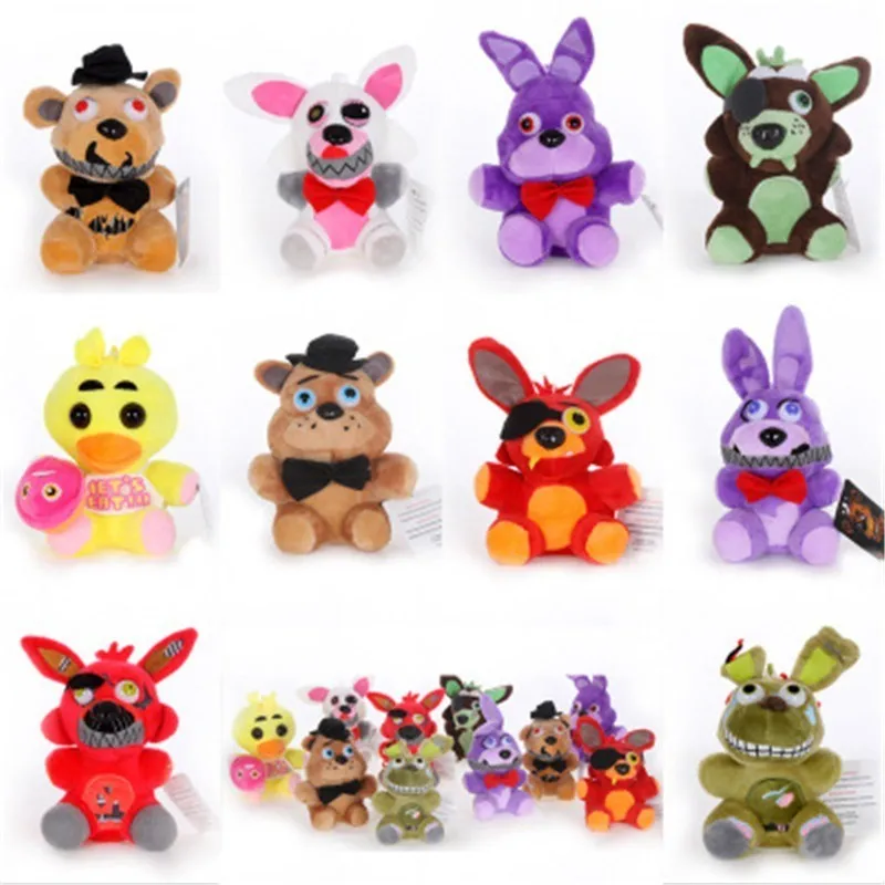 Новый Five Nights At Freddy's пять ночей у Фредди с рисунком персонажей из игры в плюшевые