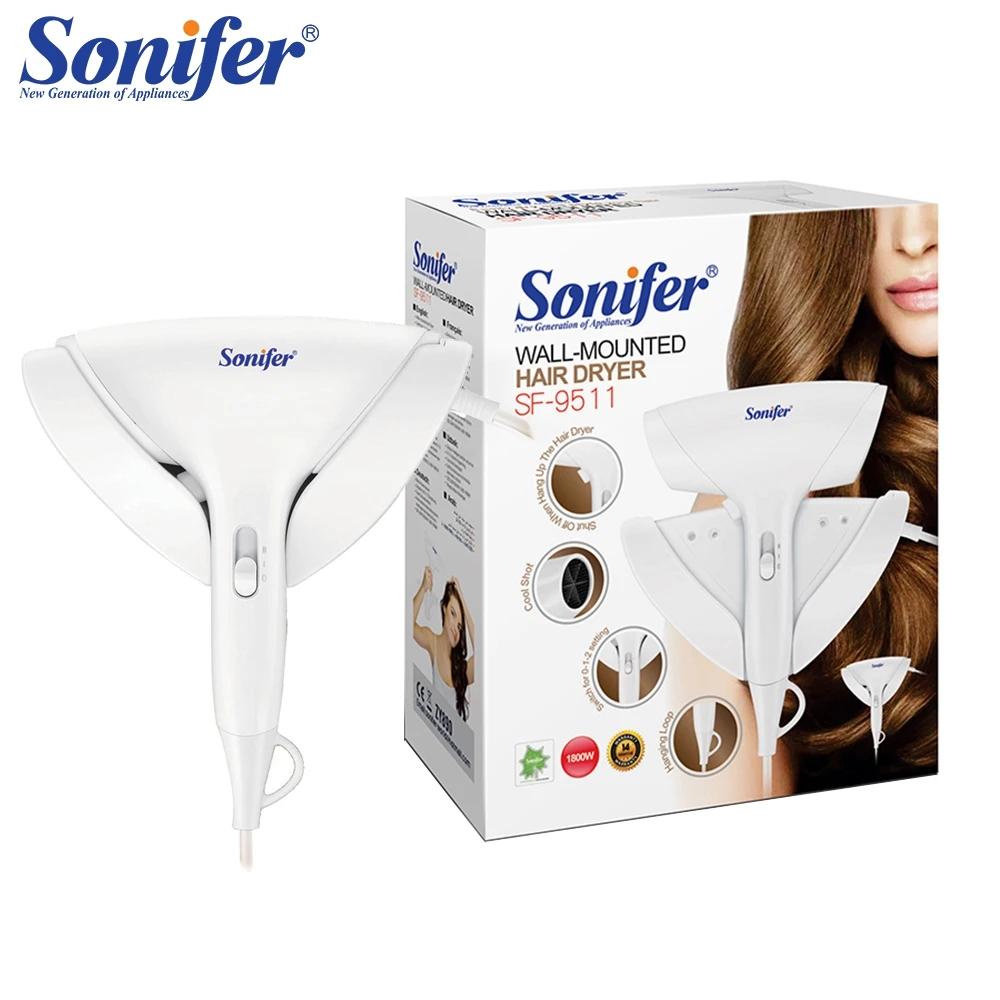 

Wall Mounted Hair Dryer Styling Hair Brush Tools Household Professional Electric Low Blow Dryer Wind Salon Equipment Sonifer