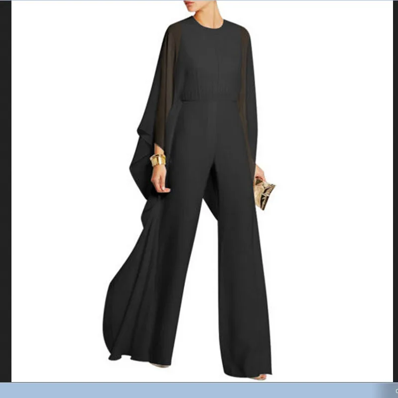 chiffon sleeve jumpsuit