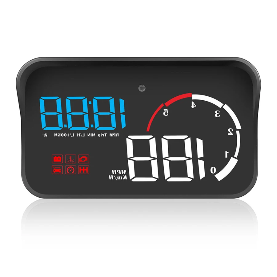 Автомобильный дисплей повышенной скорости HUD OBD2 Предупреждение об/мин