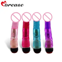 Morease Powerful Single Speed Dildo Vibrator font b Sex b font Product Transparent G Spot Vibrators