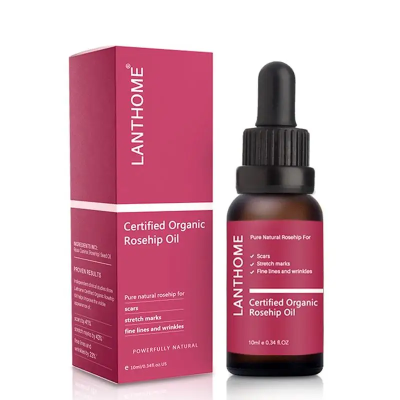 

100% Pure Organic Rosehip Oil Antioxidant Improve Skin Elasticity FirmnessFor Scars Fine Lines Wrinkles Stretch Marks