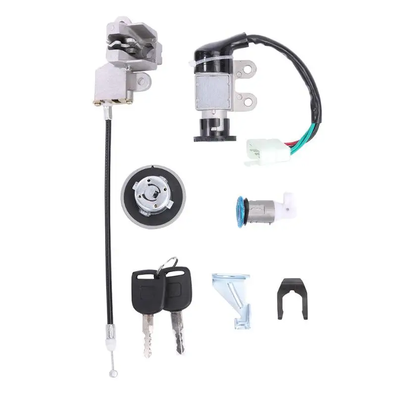 

Motorcycle Ignition Switch Gas Cap Seat Lock Key Set for GY6 50CC Scooter Motorcycle Ignition Motorcycle Accessories