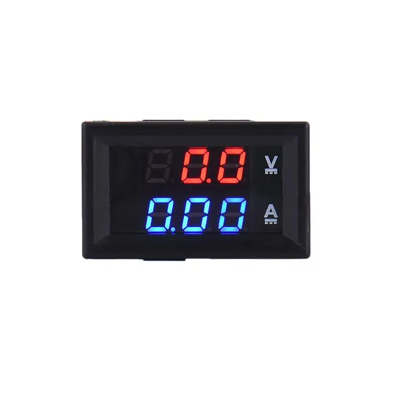 

LED DC Dual LED Digital Current Voltmeter Ammeter DC 100V 10A Panel Amp Volt Current Meter Tester Blue Red Dual LED Display #35