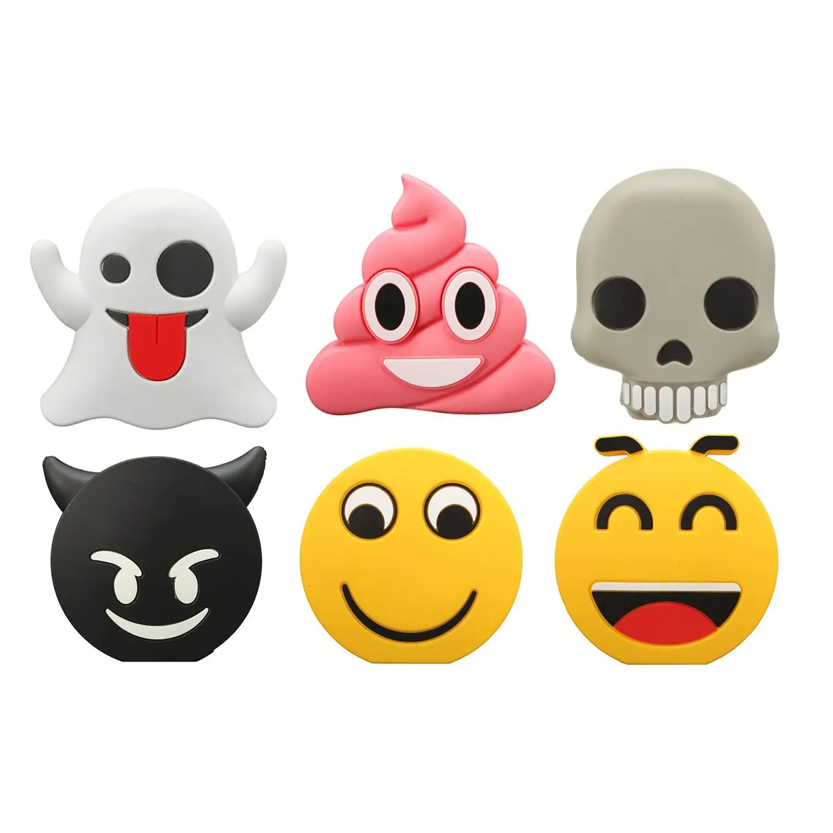 Emoji Power Bank 2000MAH Cartoon USB Output Power Bank Portable