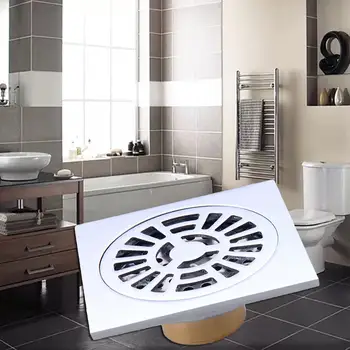 

Bathtub Shower Drainer Floor Strainer 304 Stainless Steel Square Invisible Bathroom Floor Drain Waste Grate