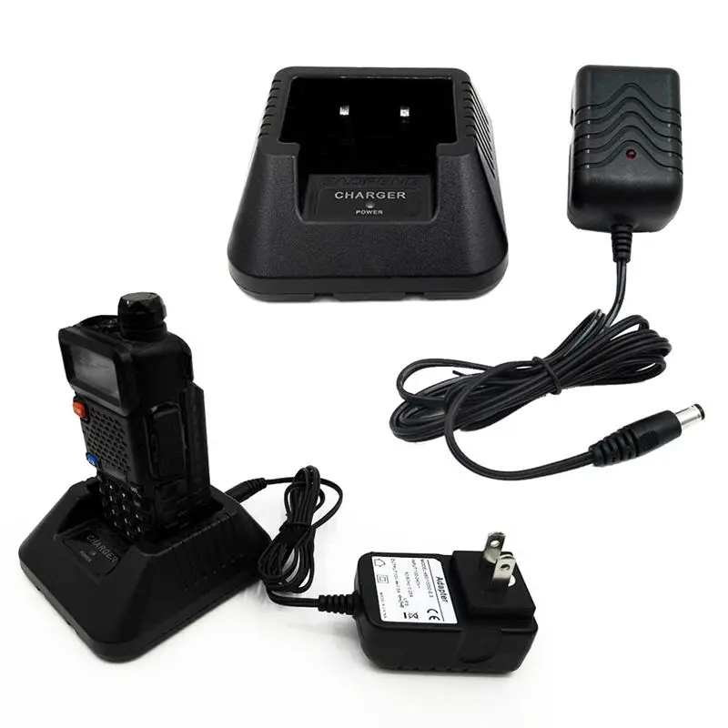 Радио батарея настольное зарядное устройство адаптер питания для Baofeng Uv5r Plus Uv5rb US