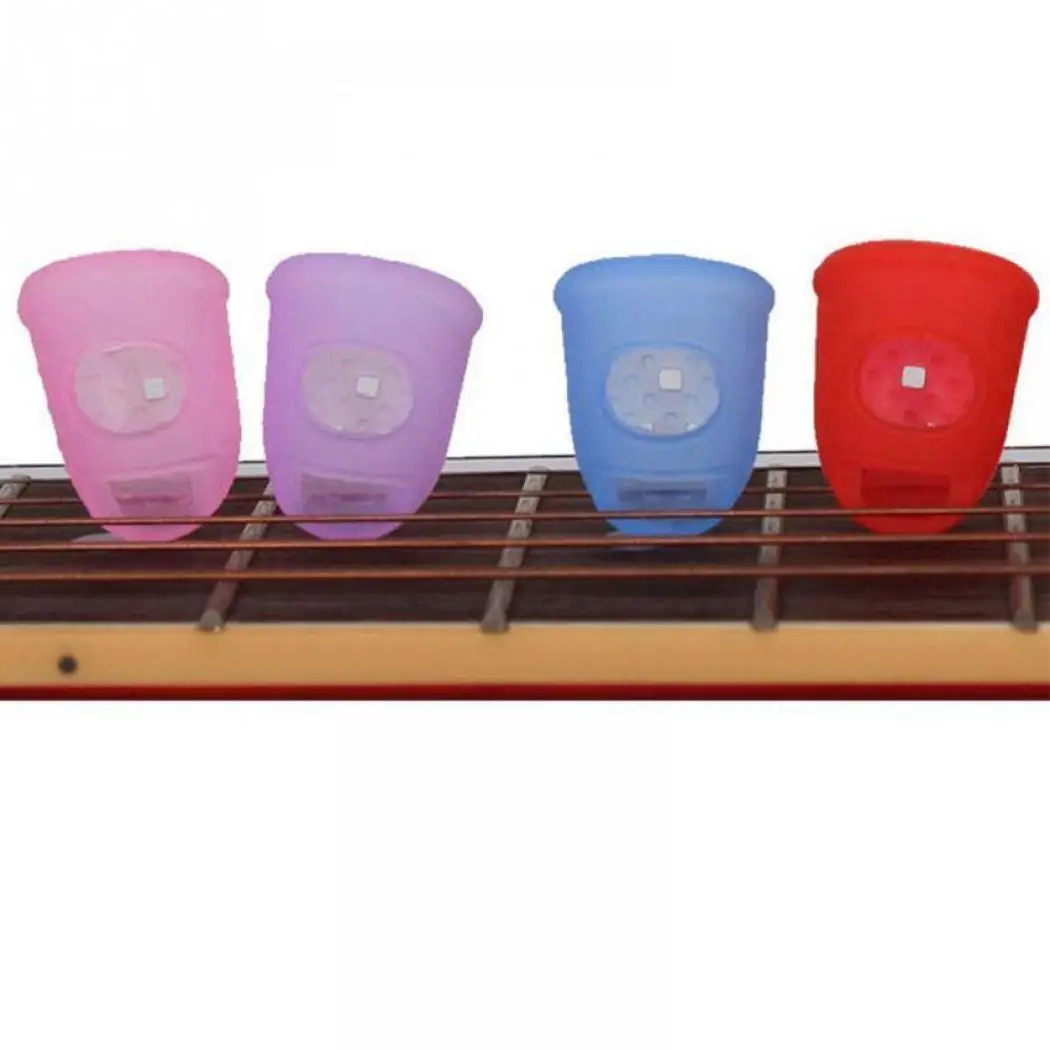 

Bass etc Oval Reusable Seasons Banjo Silicone All Fingertip Thumb Guitar Mandolin Guitar Protectors 4Pcs Unisex Ukulele