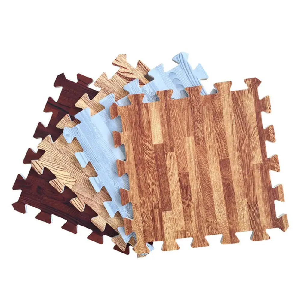 30x30x1cm Baby Split Joint Puzzle Mat Wood Grain Play Creeping Climbing Game Pad - 6pcs/set