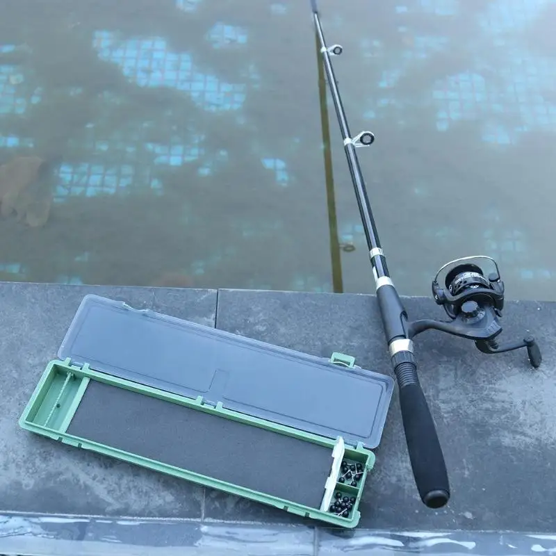 

Durable ABS Plastic Fishing Storage Box with Fishing Tools Carp Fishing Line Gear Hook Tackle Box Fishing Rig Cases Accessory