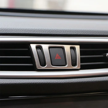 

My Good Car Chrome Centre Console Air Vent Outlet Cover Trim For Nissan X-TRAIL Xtrail X trail T32 2013+ Qashqai J11 2014+