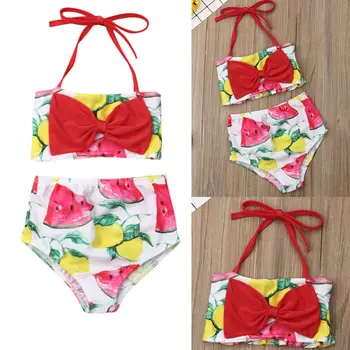 

Pudcoco Girl Swinsuits 6M-4Y 2019 New Kid Baby Girl Toddler Summer Bowknot Swimsuit Swimwear Beachwear Bikini