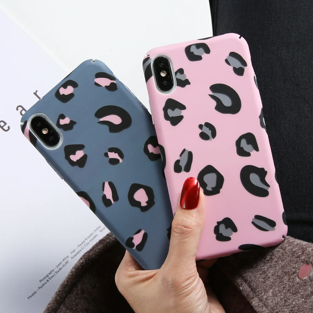 

KISSCASE Luminous Hard PC Phone Case For iPhone 5 6 7 8 Plus Fashion Sexy Leopard Print Panther Case For iPhone X XS MAX