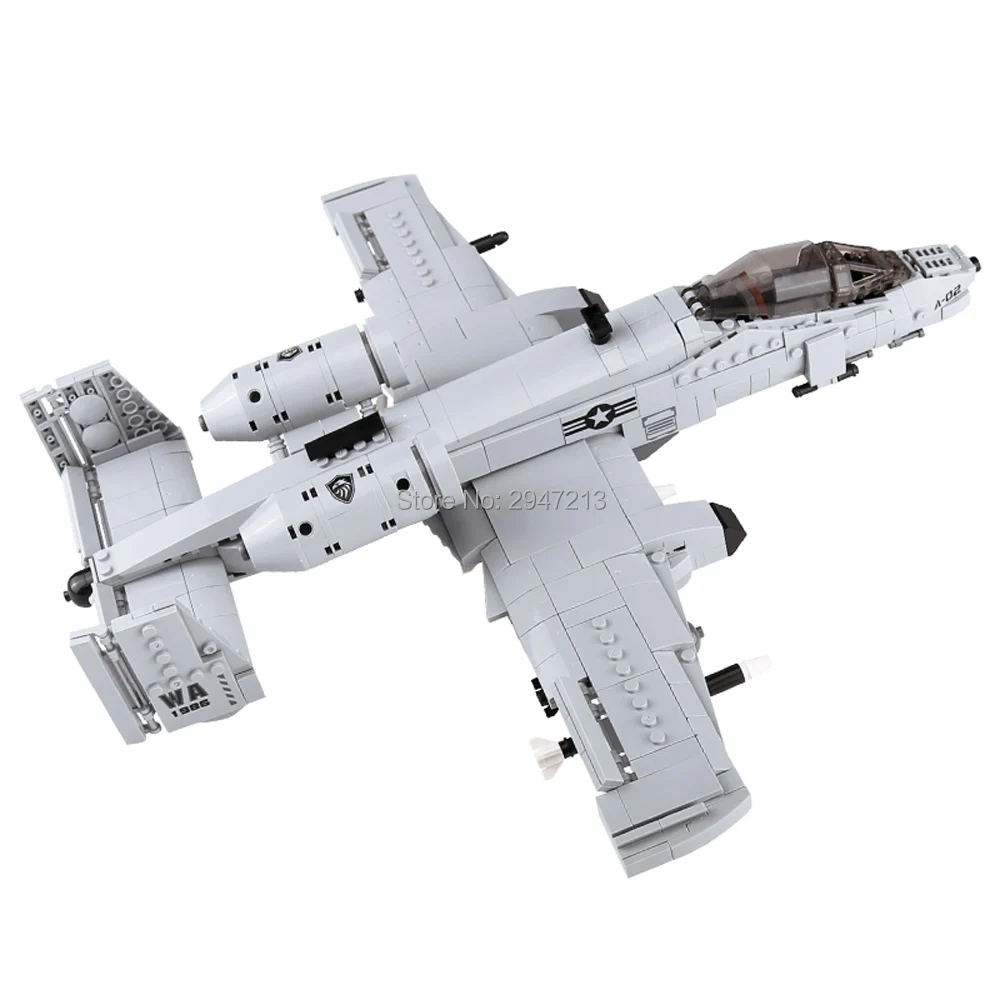 hot LegoINGlys military WW2 A10 fighter bombers Anti aircraft gun MOC Building Blocks model mini army figures bricks toys gift hot LegoINGlys military WW2 A10 fighter bombers Anti aircraft gun MOC Building Blocks model mini army figures bricks toys gift