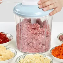 Ручная мясорубка бытовой Руководство Чоппер миксер Чилли твист машина мини манглер ramming чеснок артефакт измельчитель