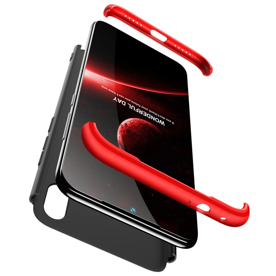 

Telefoon Case For Xiaomi Mi Redmi Note 7 6 Pro Anti-Knock Hard Matte Hard PC Shockproof Back Phone Cover 360 Full Protection