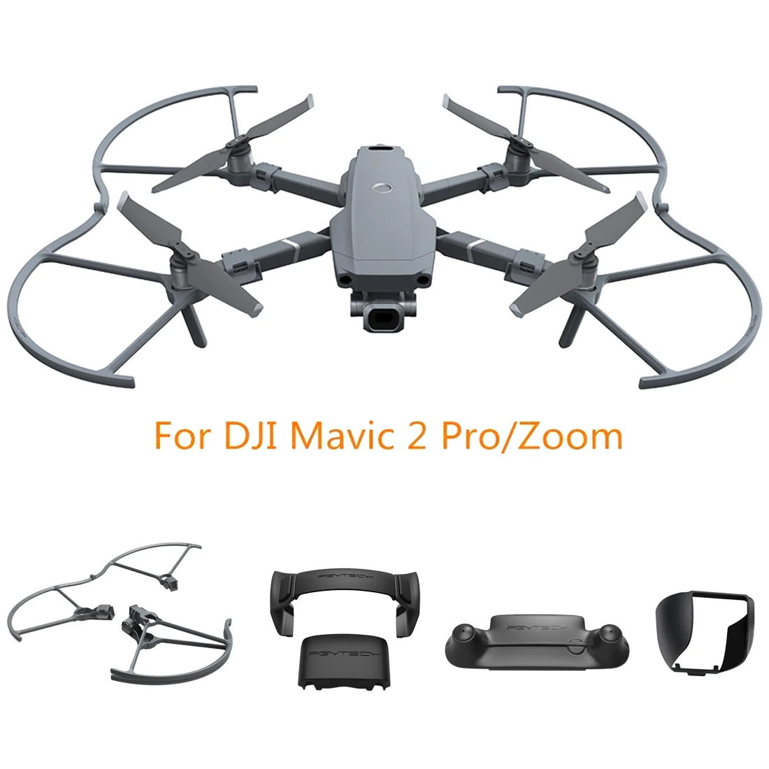 

PGYTECH Remote Control Rocker Protector + Blade Fixer+ Lens Hood Sunshade + Paddle Guard Circle for DJI MAVIC 2 PRO/ 2 ZOOM