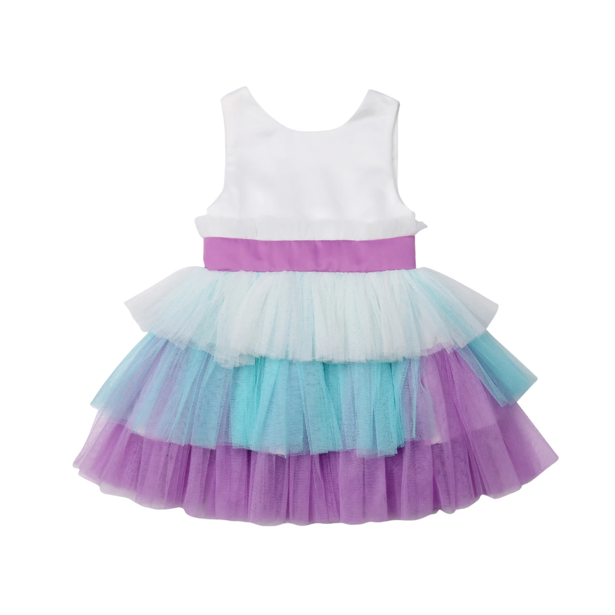 

Flower Girls Clothes Dress Princess Kids Baby Bow Sleeveless Tiered Summer Bow Tutu Party Wedding Bridesmaid Dress Girls 6M-5T