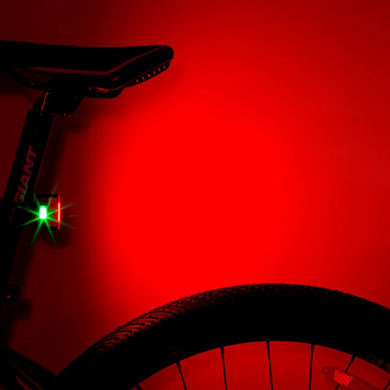 USB велосипедный задний светильник автоматический тормоз индукционный MTB ночная