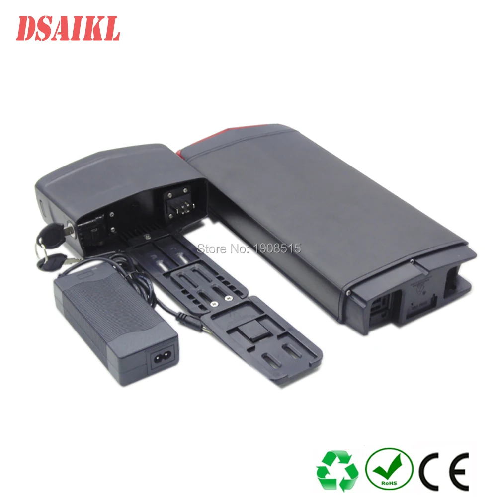 Clearance Free shipping 250W 500W 750W 1000W 36V 48V 10.4Ah 11.6Ah 12Ah 14Ah 15Ah 16Ah 17.5Ah Rear rack ebike battery pack 2