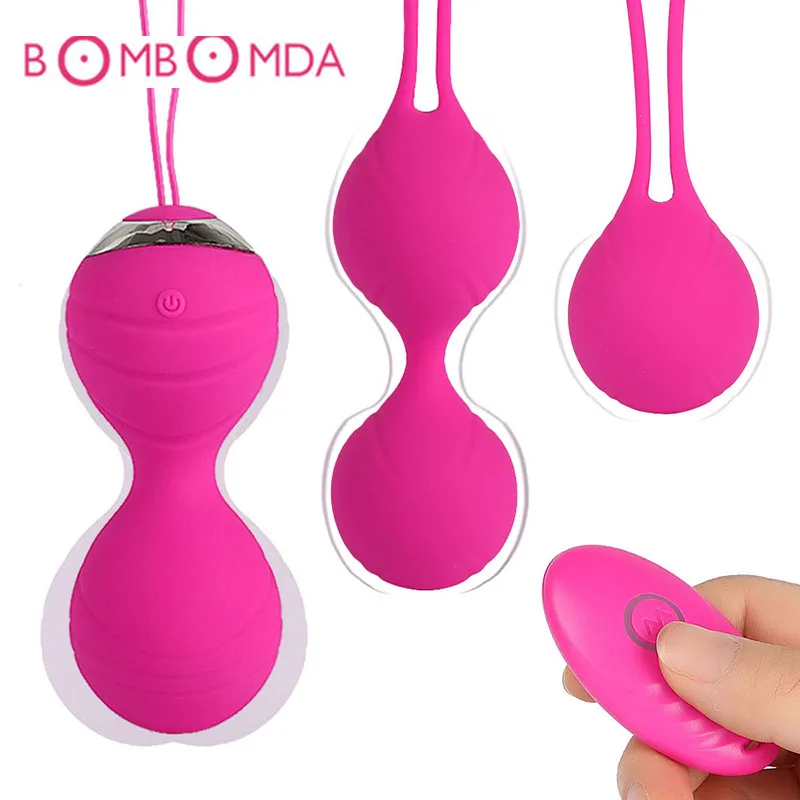 4 pcs Vaginal Balls Remote Vibrator 10 Speed G Spot Kegel Ball Ben Wa Vibrator Vagina Tighten Exerc
