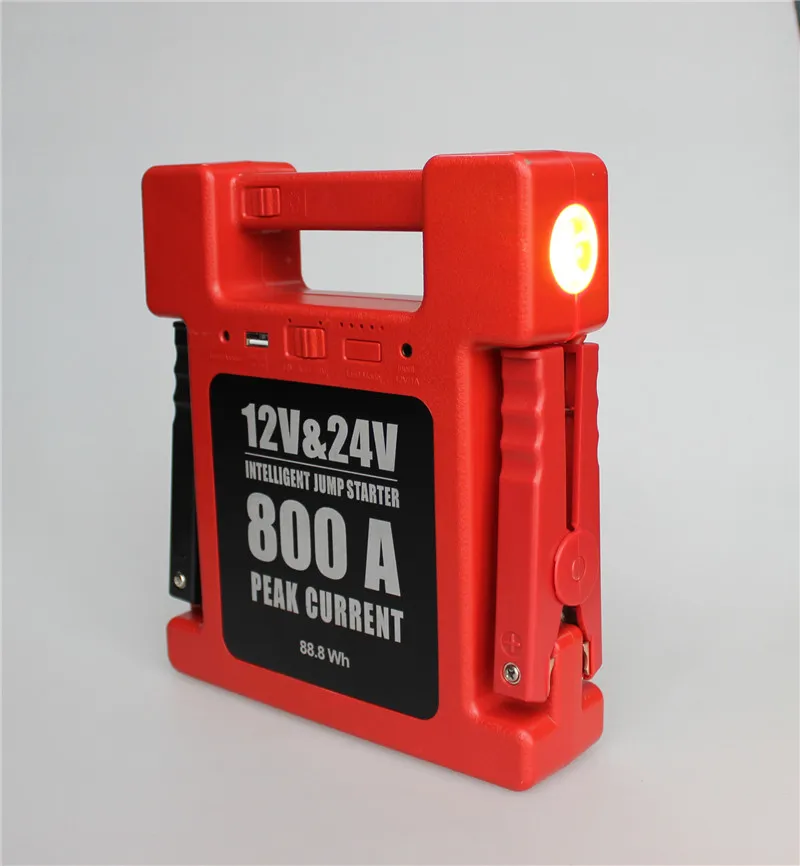 24000mA 12V/24V LED USB Car Jump Starter Portable Power Bank Backup Charger Emergency Jump Starter For Car Truck SUV Boat Moto