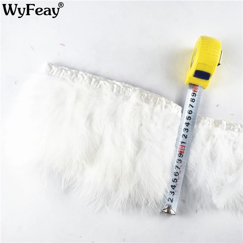 

2 Yard/lot Pink Fully Turkey Feather Trim Height 15-20cm Marabou Feathers for Crafts Boa Wedding Party Decoration Accessories
