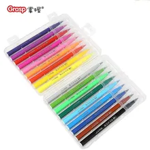 Премиум-живопись набор мягких ручек-кистей Акварельная ручка 12/18/24/36 цветов Маркеры Ручка эффект Best для раскрашивания книги комиксов Манга