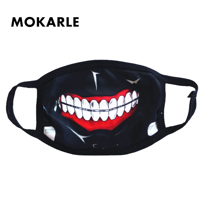 

New Fashion Tokyo Ghoul Mouth Mask OF Dust Mask Anime Cartoon Masque Anti Pollution Man & Woman Muffle Face Mouth Masks