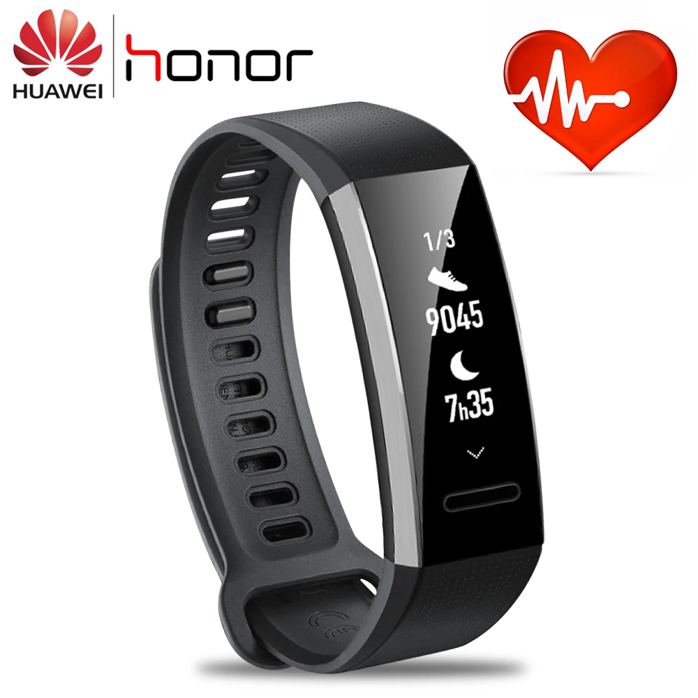 Original Huawei Honor Band 4 Smart Touchscreen Watch Sport 5ATM Waterproof Detect Heart Rate Sleep Monitor Call Message Show