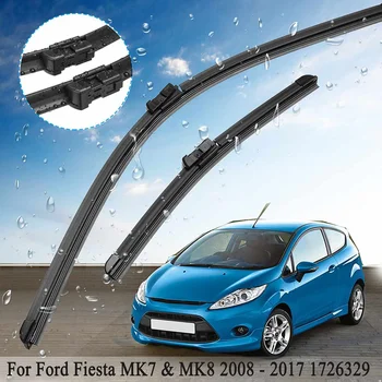 

2Pcs Car Front Windscreen Window Wiper Blades Set 1726329 For Ford for Fiesta MK7 & MK8 2008-2017 25" 14"