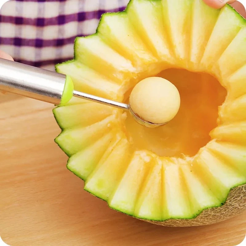 

Fruit Ice Cream Ball Spoon Melon Ice Cream Spoon Fruit Watermelon Scoop Ball Maker DIY Assorted Cold Dishes Tool Dropshipping